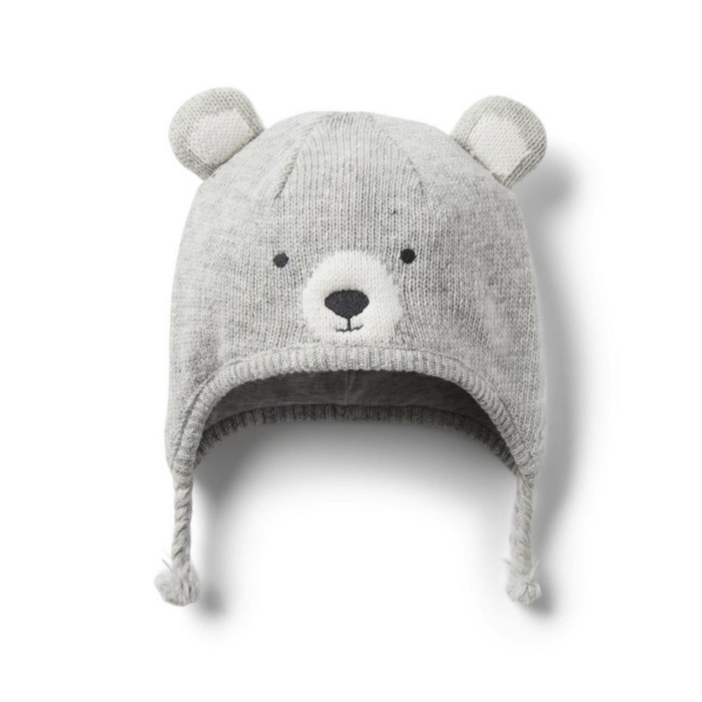 Janie and Jack Sweater Bear Hat - NWT